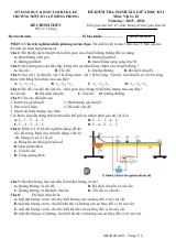 Đề thi Giữa kì 1 Vật lí 10 năm 2025-2026 trường THPT Số 1 Lê Hồng Phong (Đắk Lắk)